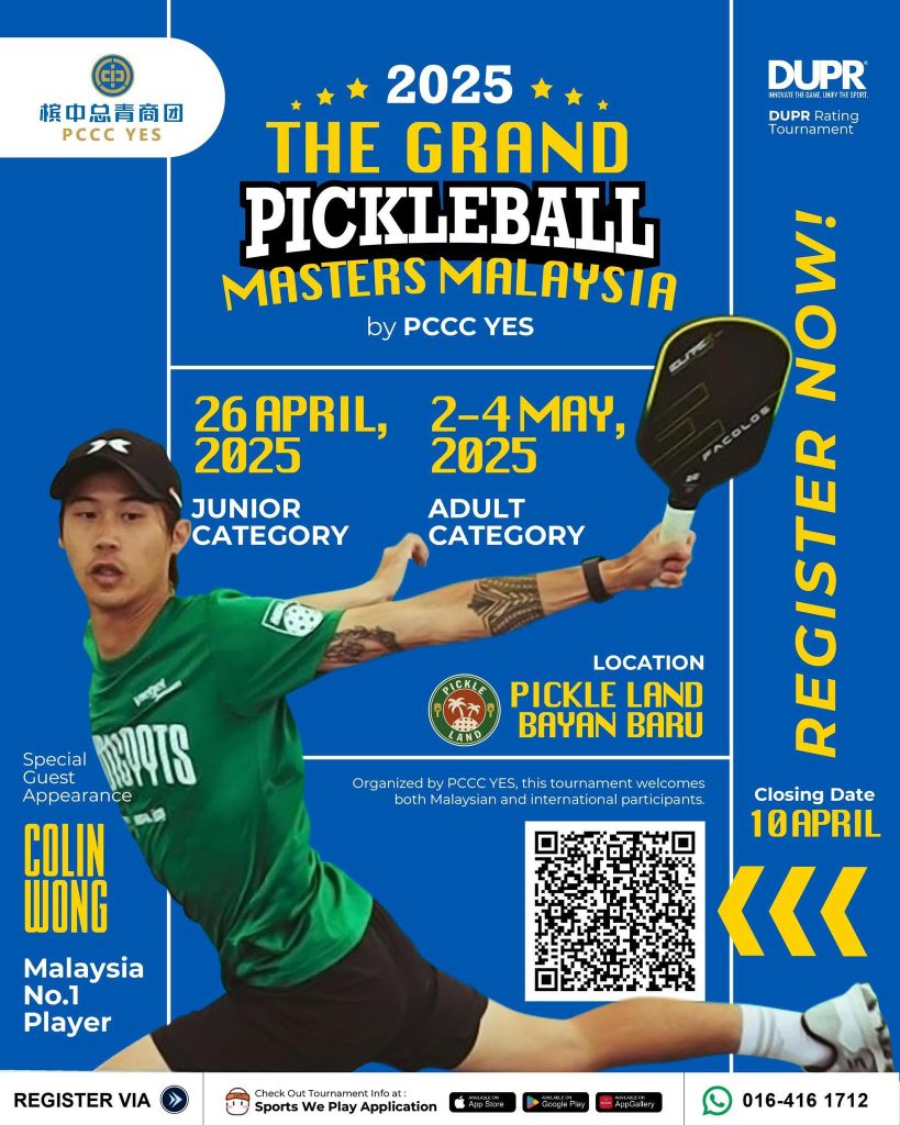 Grand Pickleball Masters Malaysia 2025 by PCCC YES