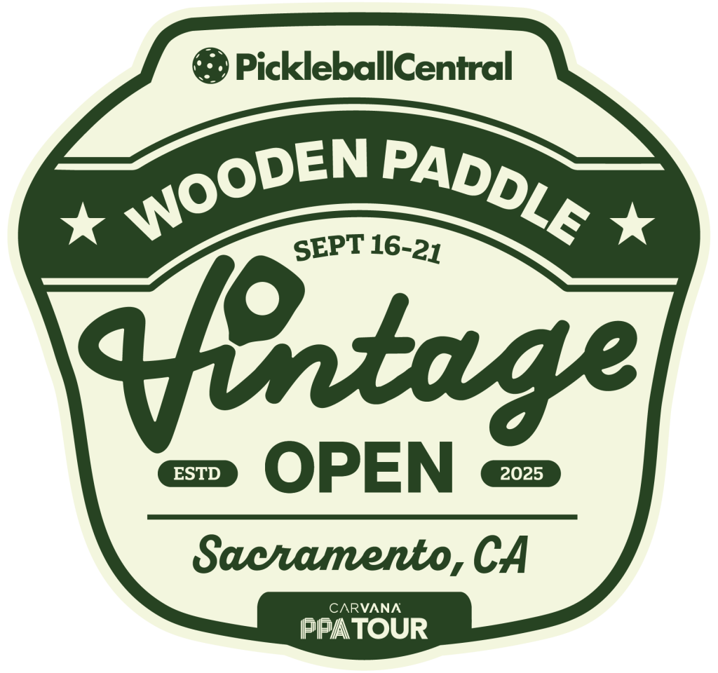 Vintage Wooden Paddle Open