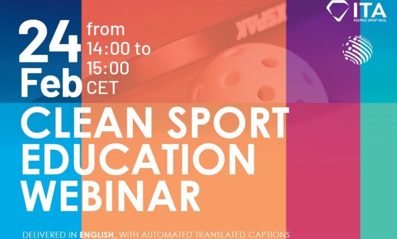 Clean Sport Education Webinar