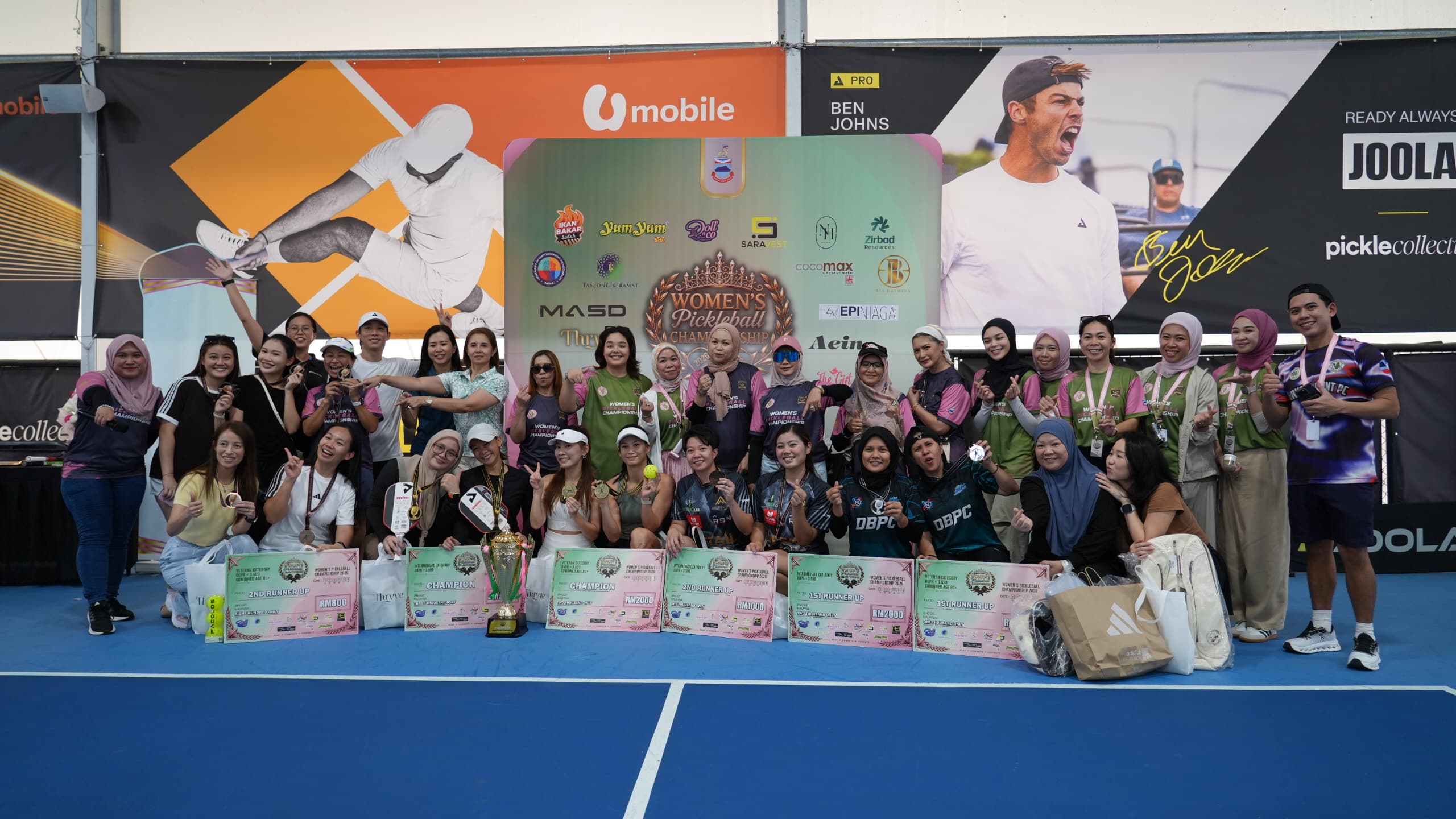 Sabah's Women's Pickleball Championship Soars: 80 Teams Compete!