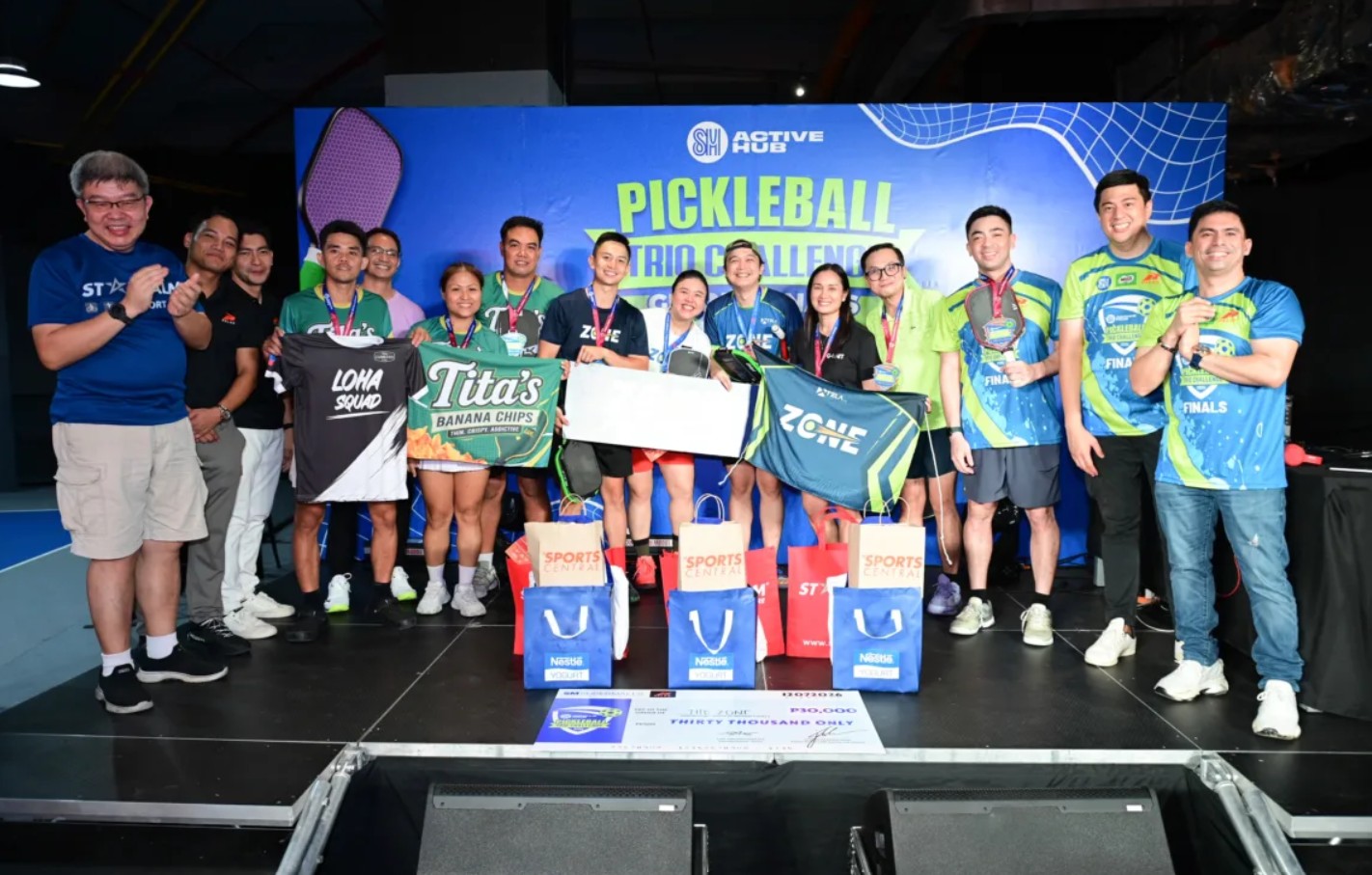 SM Active Hub Crowns Inaugural Pickleball Trio Champions!
