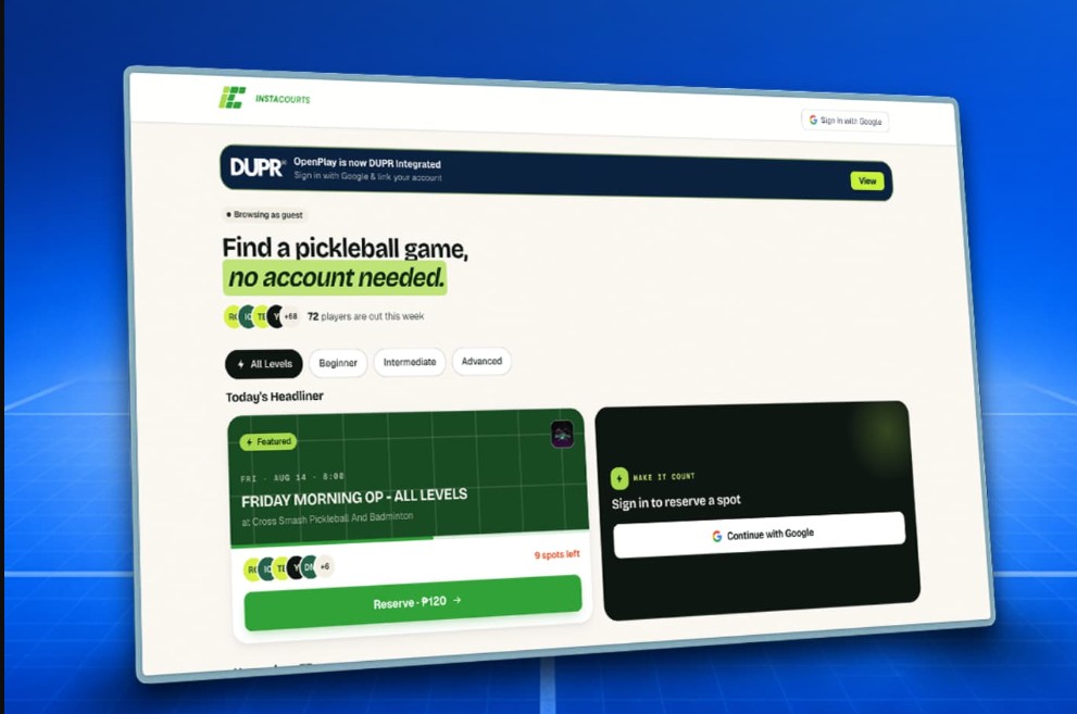 DUPR & InstaCourts Revolutionize Pickleball Ratings in PH
